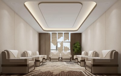 现代会客厅3D模型下载